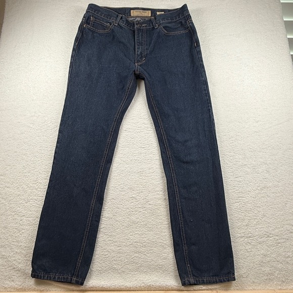 Vintage Genes‎ 1891 Lived In Denim Jeans Mens W34 L32 Dark Wash Slim Fit - Picture 2 of 7